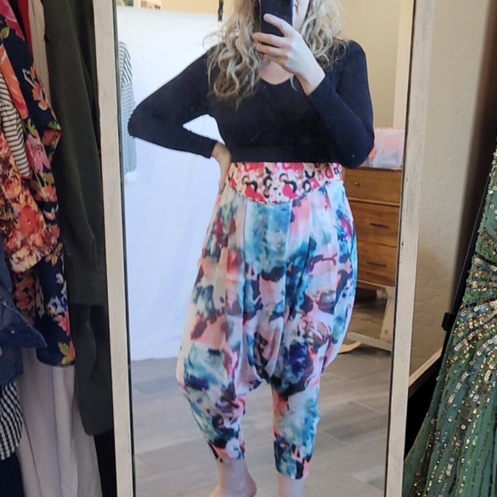Byron Lars Sheer Harem Pants